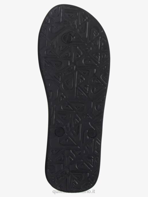 esso Quiksilver uomini infradito con pannello molokai blu/nero/giallo HTZR569