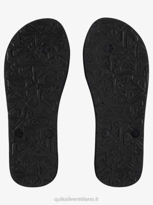 esso Quiksilver uomini infradito con pannello molokai grigio/nero/blu HTZR572
