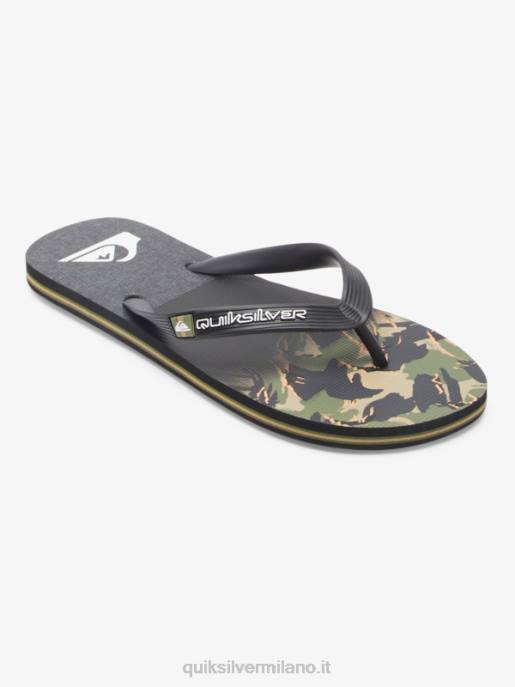 esso Quiksilver uomini infradito con pannello molokai verde 1 HTZR570