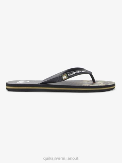 esso Quiksilver uomini infradito con pannello molokai verde 1 HTZR570