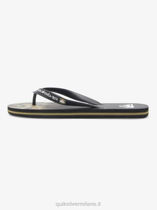 esso Quiksilver uomini infradito con pannello molokai verde 1 HTZR570