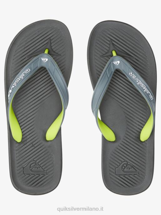 esso Quiksilver uomini infradito core haleiwa grigio 1 HTZR953