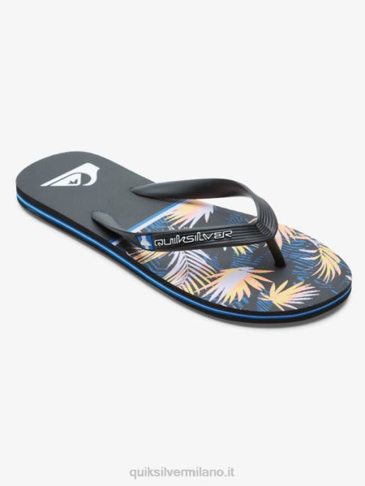 esso Quiksilver uomini infradito divisione molokai nero HTZR1639
