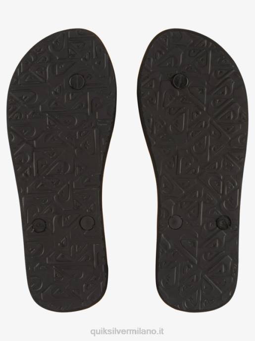 esso Quiksilver uomini infradito gregg kaplan molokai art nero/blu/verde HTZR524