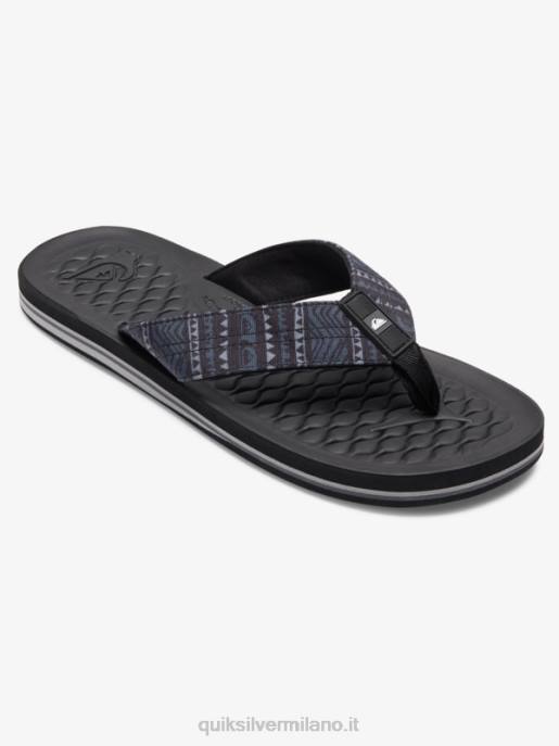 esso Quiksilver uomini infradito lanai nero HTZR1792
