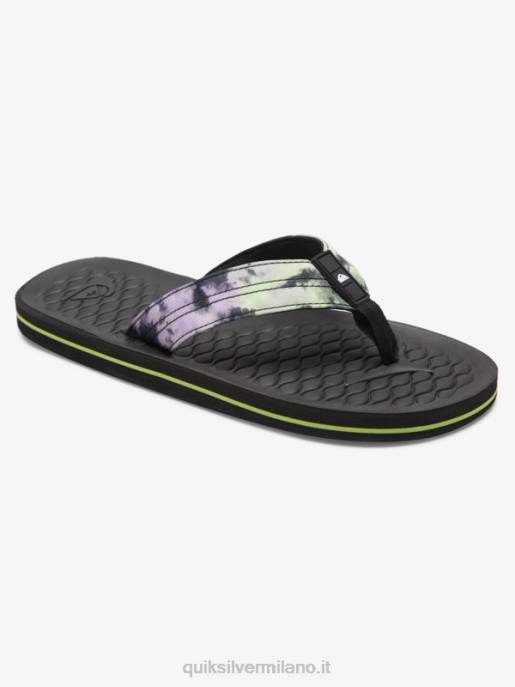 esso Quiksilver uomini infradito lanai nero HTZR1794