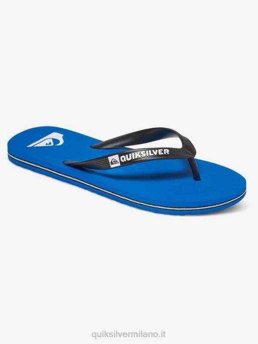 esso Quiksilver uomini infradito molokai Nero Blu HTZR1589