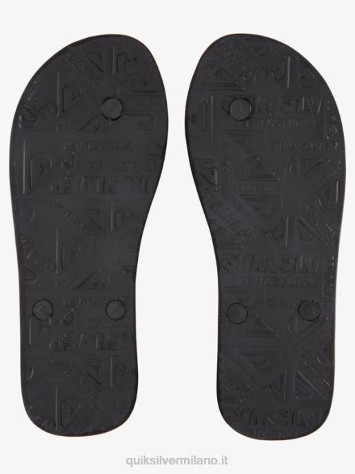 esso Quiksilver uomini infradito molokai acid drop nero/verde HTZR1776
