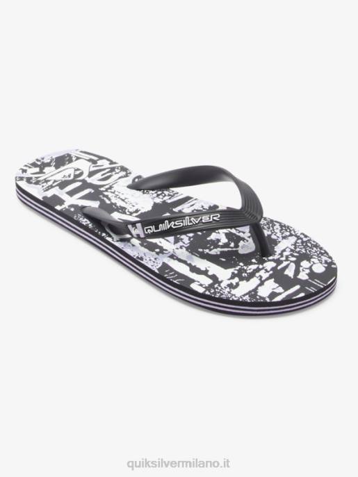 esso Quiksilver uomini infradito molokai art nero HTZR520