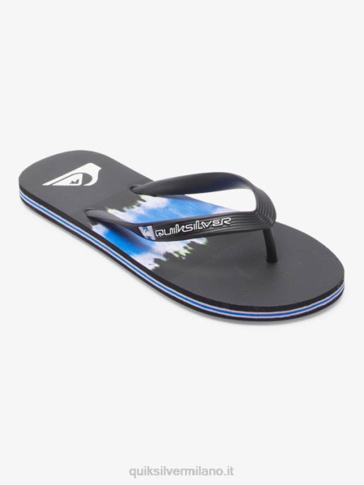 esso Quiksilver uomini infradito molokai art nero HTZR521