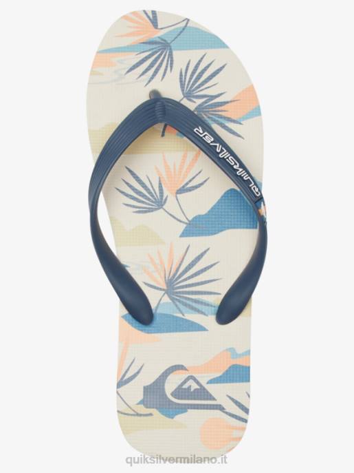 esso Quiksilver uomini infradito molokai art nero/bianco/blu HTZR515