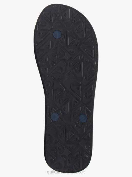 esso Quiksilver uomini infradito molokai art nero/bianco/blu HTZR515