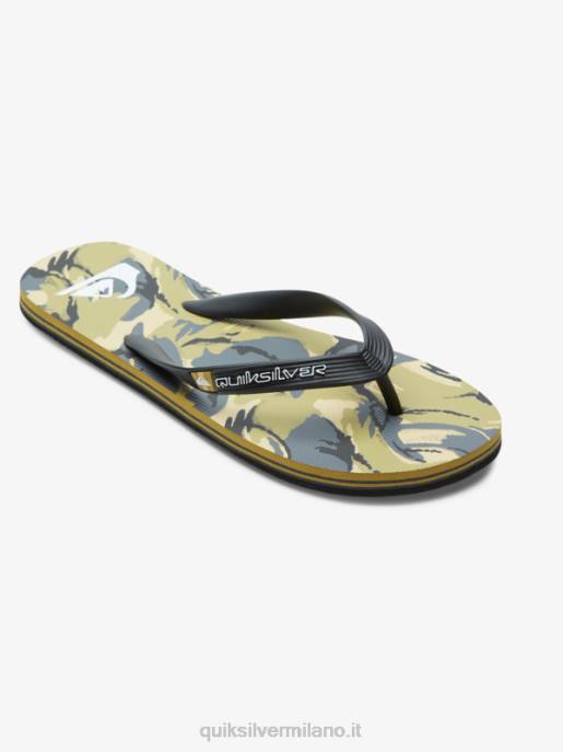 esso Quiksilver uomini infradito molokai art nero/grigio/marrone HTZR522