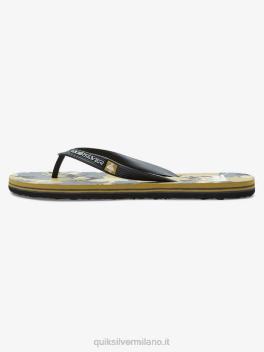 esso Quiksilver uomini infradito molokai art nero/grigio/marrone HTZR522