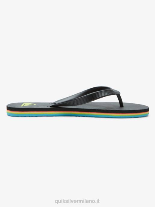 esso Quiksilver uomini infradito molokai core nero HTZR595