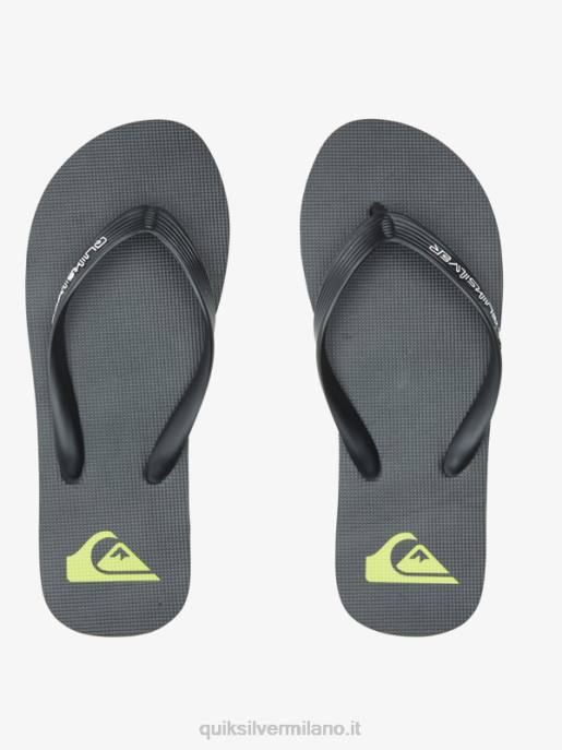 esso Quiksilver uomini infradito molokai core nero HTZR595