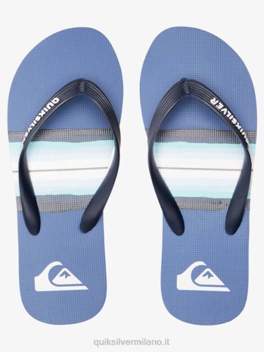 esso Quiksilver uomini infradito molokai in resina tinta grigio 1 HTZR1790