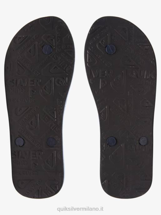 esso Quiksilver uomini infradito molokai in resina tinta grigio 1 HTZR1790