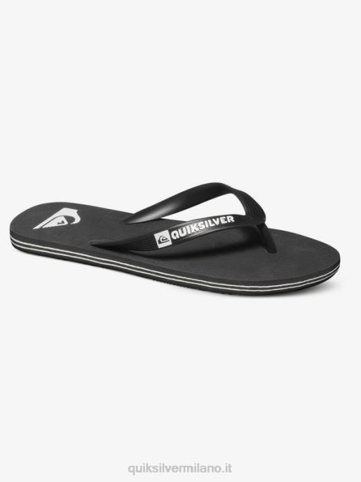 esso Quiksilver uomini infradito molokai nero bianco HTZR1591