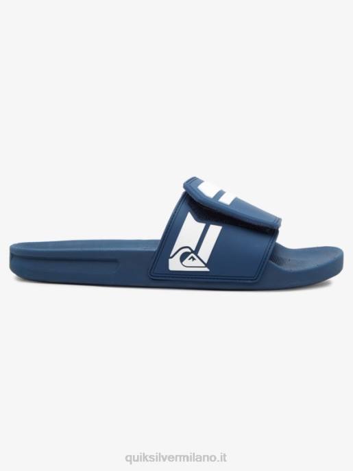 esso Quiksilver uomini rivi slide regolare i cursori blu bianco HTZR1017
