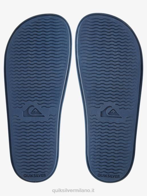 esso Quiksilver uomini rivi slide regolare i cursori blu bianco HTZR1017