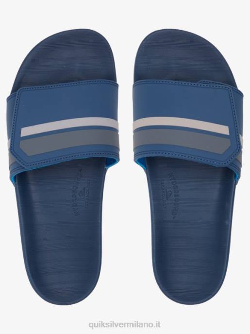 esso Quiksilver uomini rivi slide regolare i cursori blu grigio HTZR1018