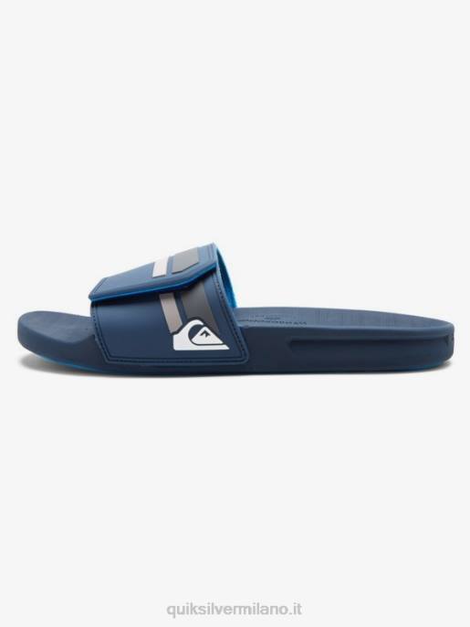 esso Quiksilver uomini rivi slide regolare i cursori blu grigio HTZR1018