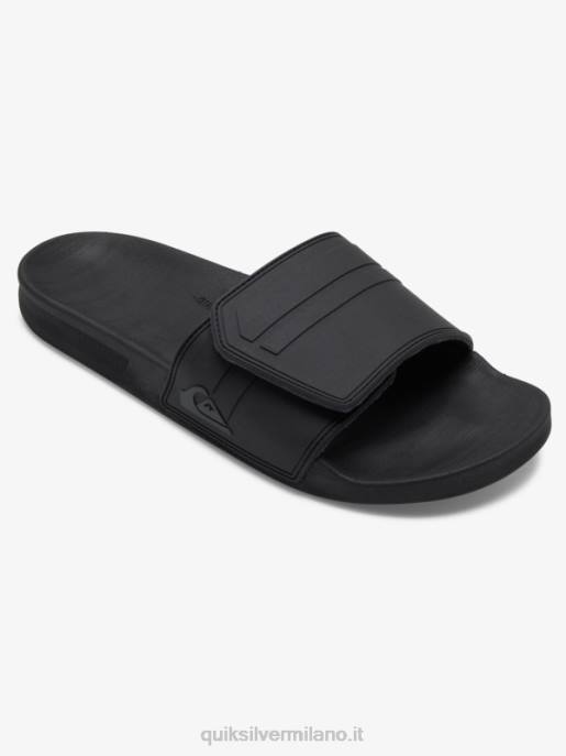 esso Quiksilver uomini rivi slide regolare i cursori nero/grigio HTZR1016