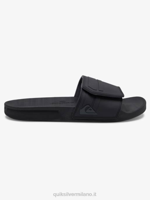 esso Quiksilver uomini rivi slide regolare i cursori nero/grigio HTZR1016