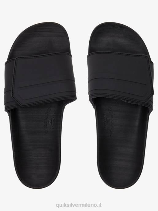 esso Quiksilver uomini rivi slide regolare i cursori nero/grigio HTZR1016
