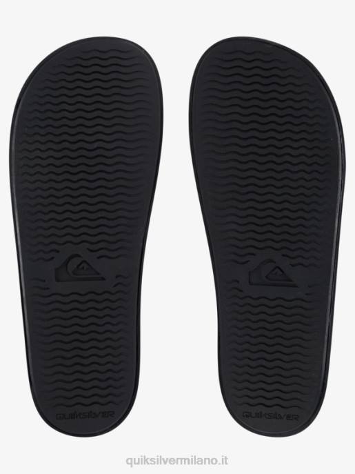 esso Quiksilver uomini rivi slide regolare i cursori nero/grigio HTZR1016