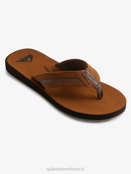 esso Quiksilver uomini sandali carver squish di lusso marrone HTZR1831