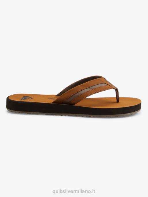 esso Quiksilver uomini sandali carver squish di lusso marrone HTZR1831