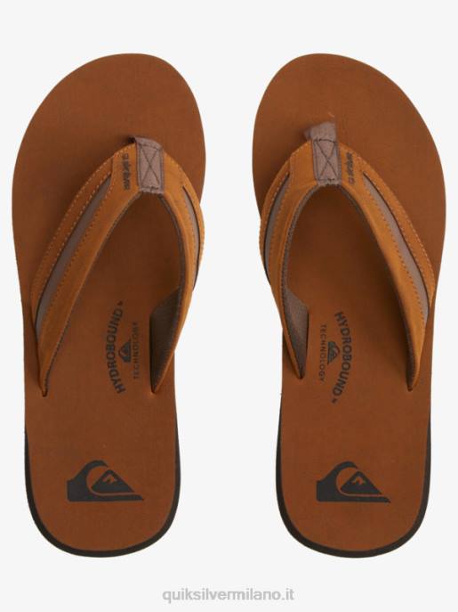 esso Quiksilver uomini sandali carver squish di lusso marrone HTZR1831
