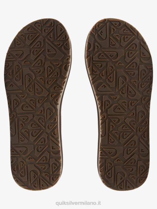 esso Quiksilver uomini sandali carver squish di lusso marrone HTZR1831