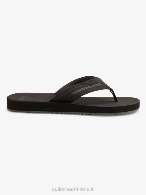esso Quiksilver uomini sandali carver squish di lusso nero/grigio HTZR1830