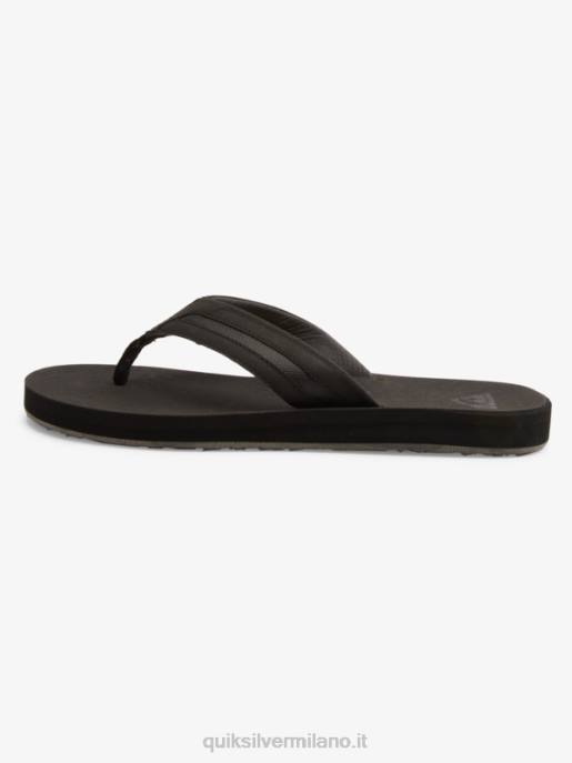 esso Quiksilver uomini sandali carver squish di lusso nero/grigio HTZR1830