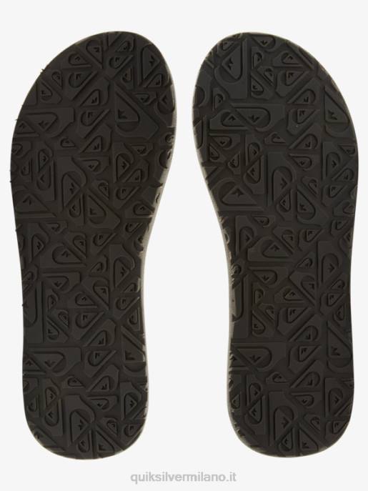 esso Quiksilver uomini sandali carver squish di lusso nero/grigio HTZR1830