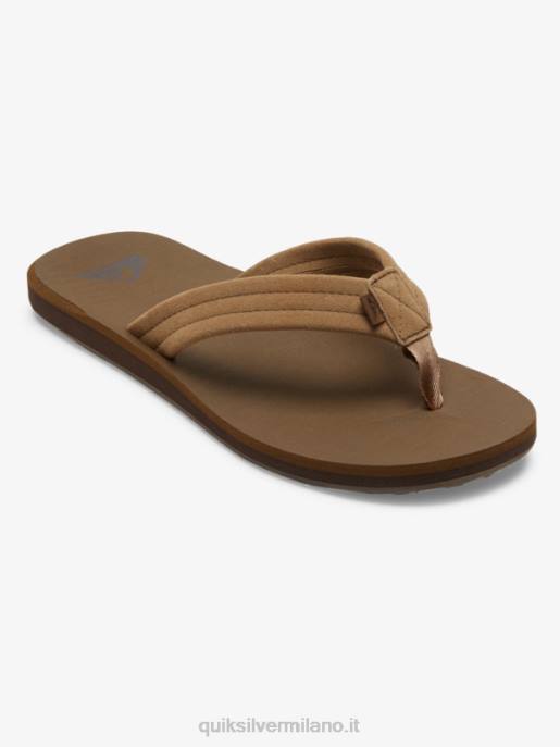 esso Quiksilver uomini sandali con anima in camoscio carver abbronzatura 1 HTZR874