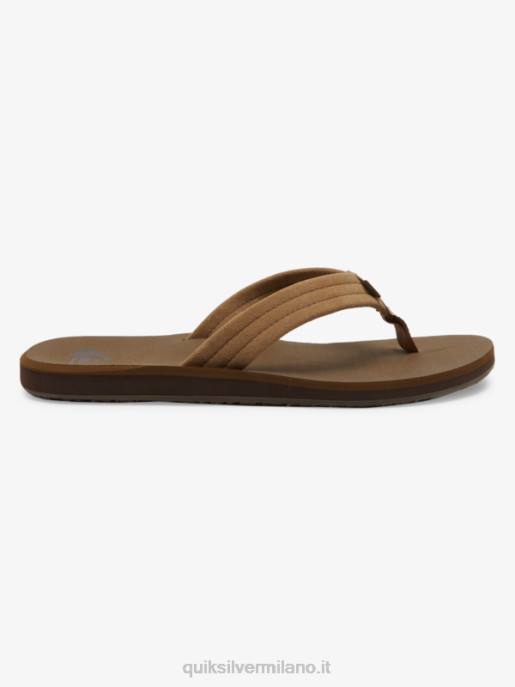 esso Quiksilver uomini sandali con anima in camoscio carver abbronzatura 1 HTZR874