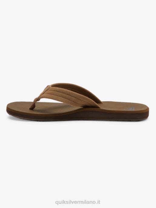esso Quiksilver uomini sandali con anima in camoscio carver abbronzatura 1 HTZR874