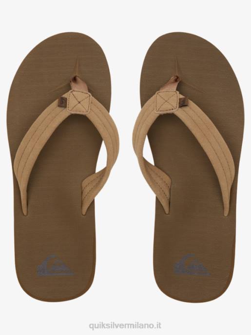esso Quiksilver uomini sandali con anima in camoscio carver abbronzatura 1 HTZR874