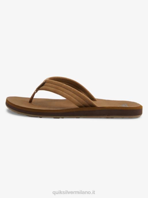 esso Quiksilver uomini sandali con anima in camoscio carver abbronzatura 1 HTZR874
