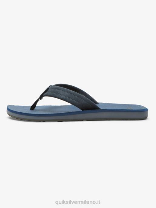 esso Quiksilver uomini sandali con anima in camoscio carver blu 1 HTZR878