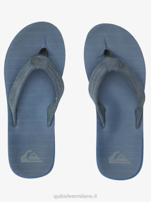 esso Quiksilver uomini sandali con anima in camoscio carver blu 1 HTZR878