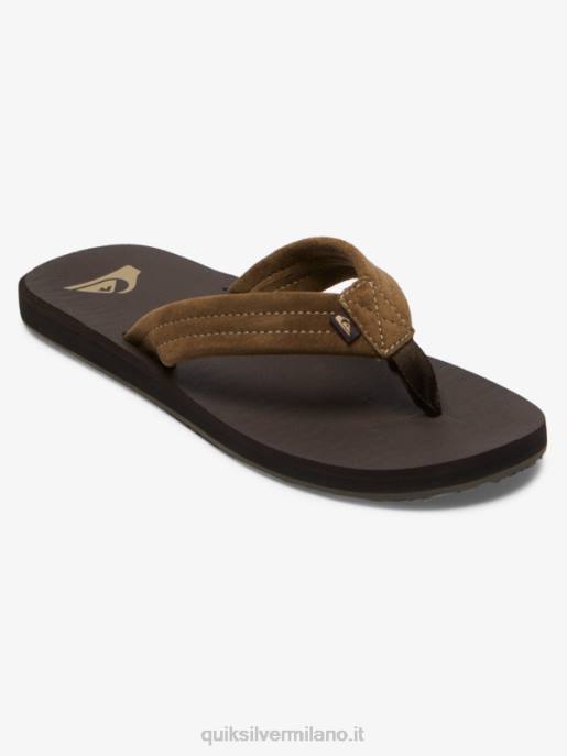 esso Quiksilver uomini sandali con anima in camoscio carver marrone 1 HTZR877
