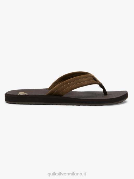 esso Quiksilver uomini sandali con anima in camoscio carver marrone 1 HTZR877