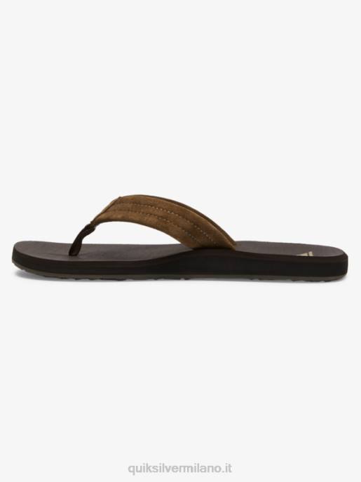 esso Quiksilver uomini sandali con anima in camoscio carver marrone 1 HTZR877