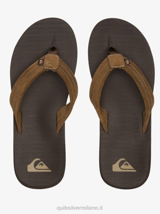 esso Quiksilver uomini sandali con anima in camoscio carver marrone 1 HTZR877