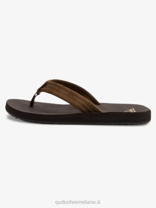 esso Quiksilver uomini sandali con anima in camoscio carver marrone 1 HTZR877